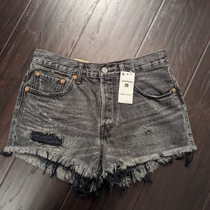 Levi's 501 High Rise Jeans Shorts 26 NWT